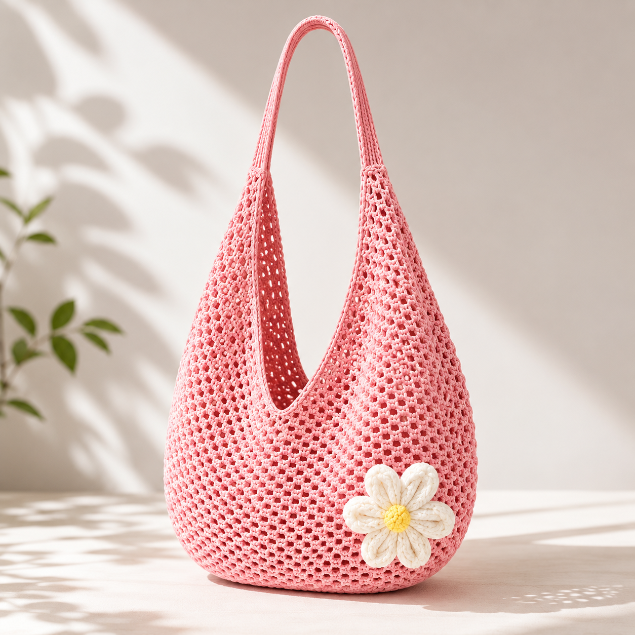 Large Woven Beach Armpit Tote Bag 3