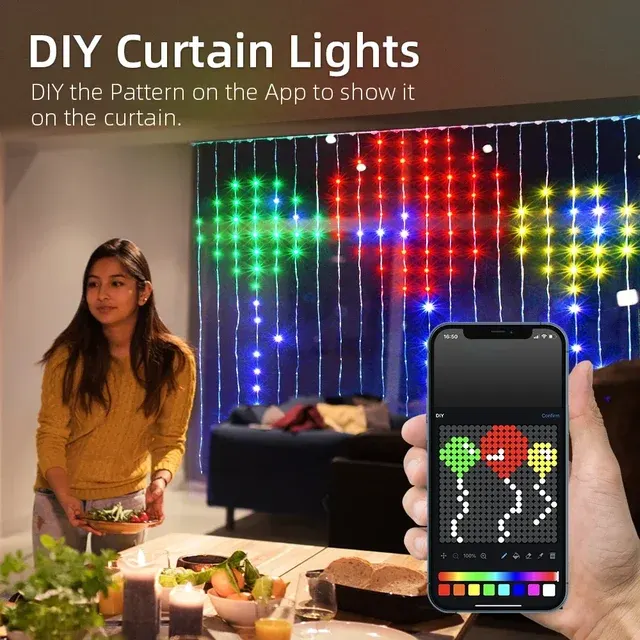 Smart LED Curtain Lights 3