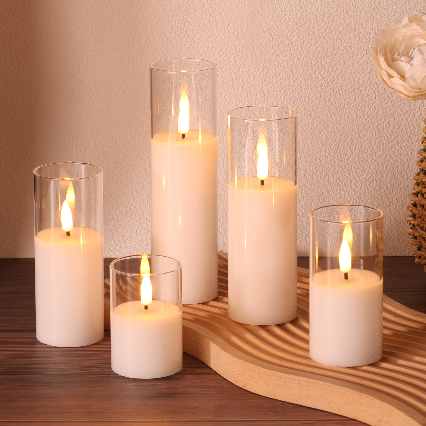 Matti's Set of 5 Home Decoration Pillar White