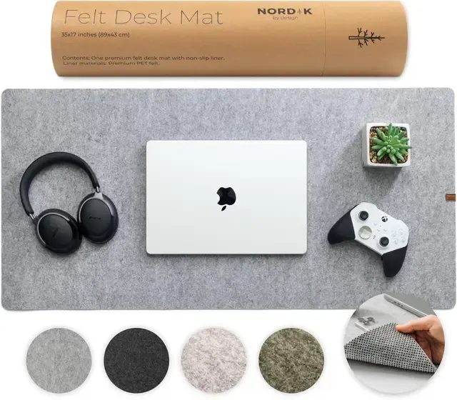 Großflächige Schreibtischunterlage für Tastatur und Maus 4