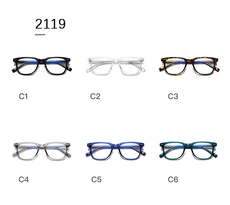 TR90 Rectangle Full Rim Eyeglasses Adult Blue Light 4