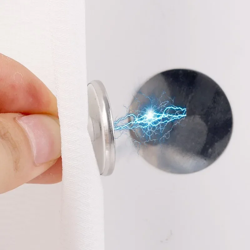 Metall-Vorhang-Magnetverschluss Wandmontierte Magnetische Schnalle Duschvorhang-Magnetclips Abnehmbare Fenster-Befestigungsvorrichtung 3