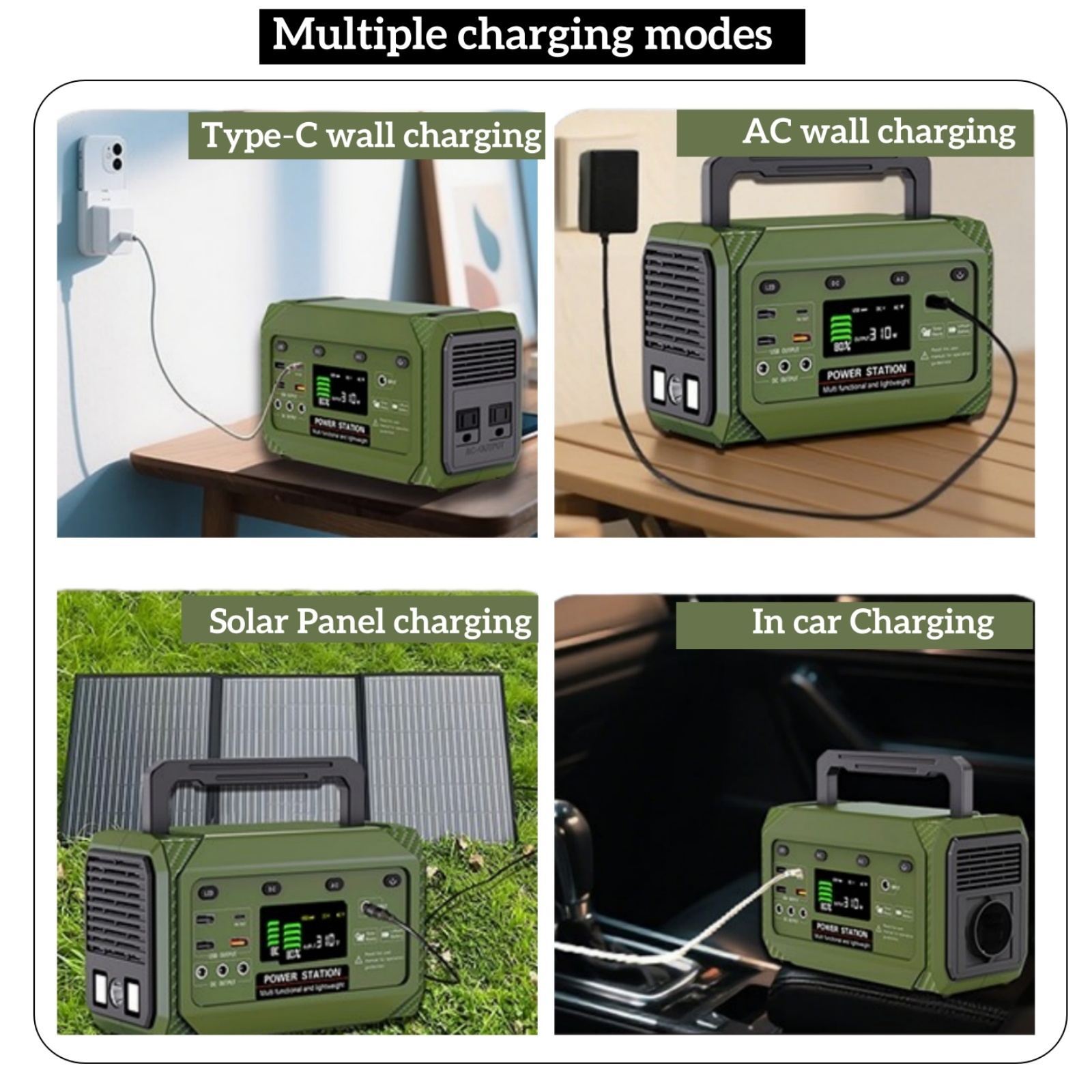 Portable Power Station - 300W Pure Sine Wave 3