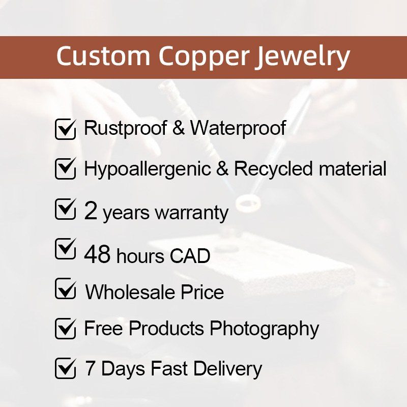 Hiphop Pure Copper Hip Hop Fashion Necklaces for 4