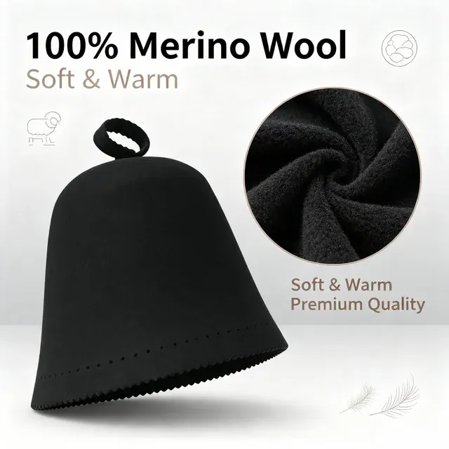 Merino-Saunamütze 3