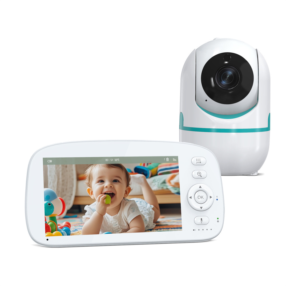 5000mAh Battery 5'' 720P HD Smart Baby Monitor