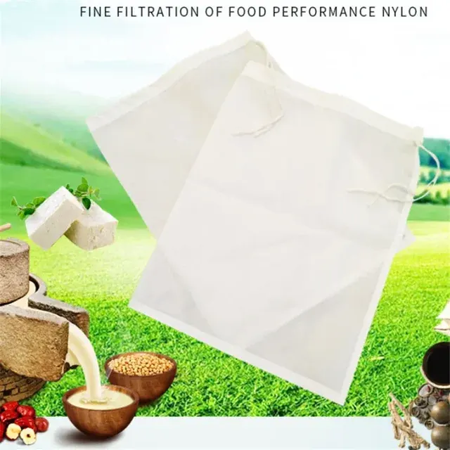 Reusable Fine Nylon Nut Milk Bag 4