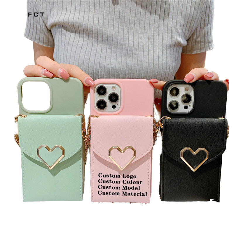 Luxury Crossbody Heart-shaped Wallet TPU for 12 13