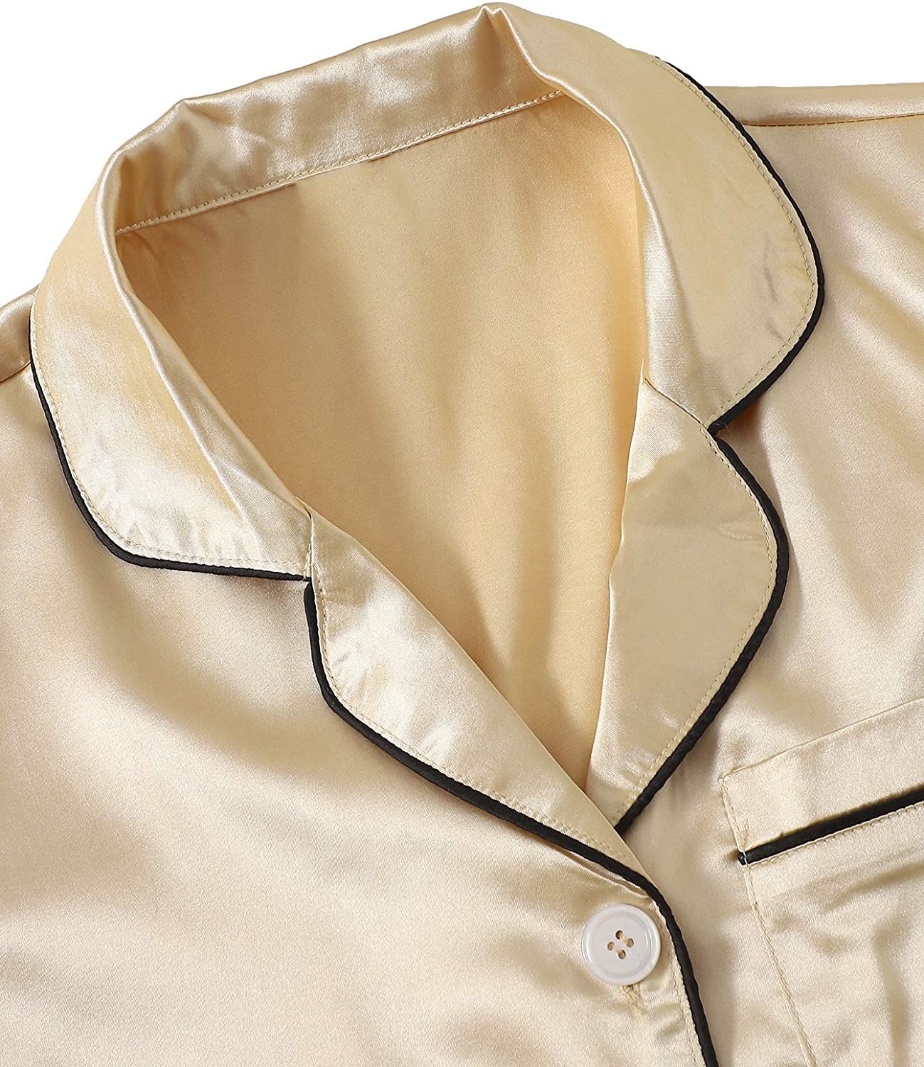 Breathable Satin Silk Women's Pajama Set 3