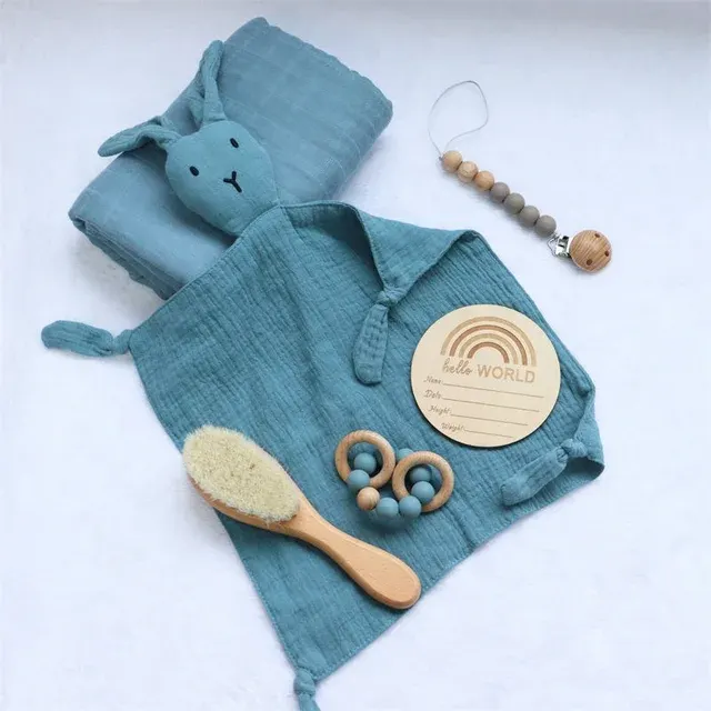 4-teiliges Baby-Geschenkset aus Baumwollmusselin 3