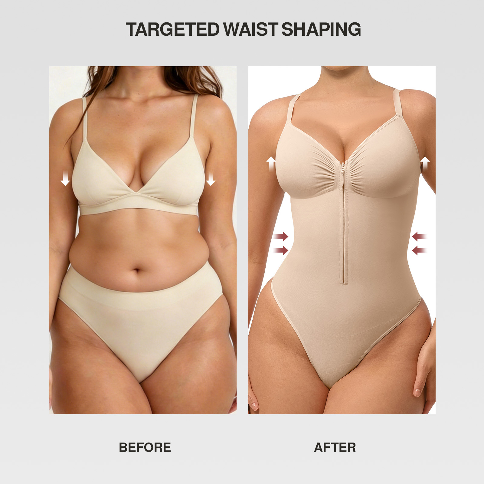 Plus Size Sleeveless Shapewear Bodysuit for Women 4