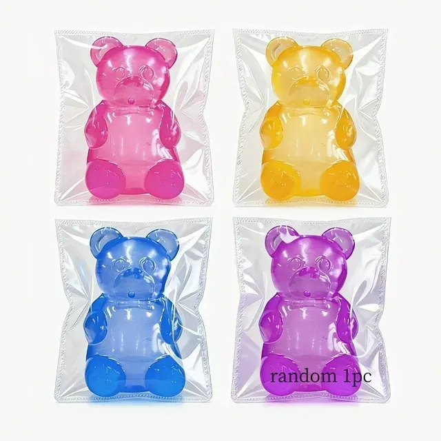 Clear Bear Squishy Stress Relief Toy 3
