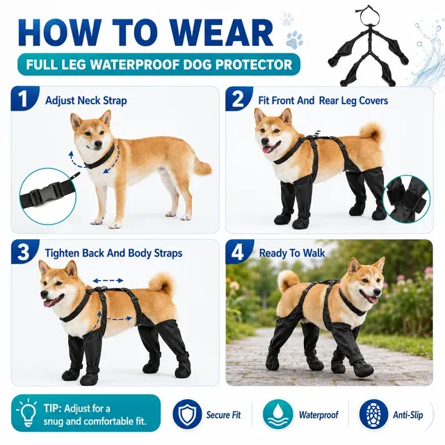 Wasserdichte Hundeschuhe 4