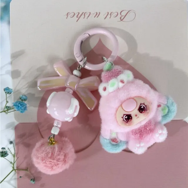 Kawaii Mini Plush Bag Charm for Keys 3