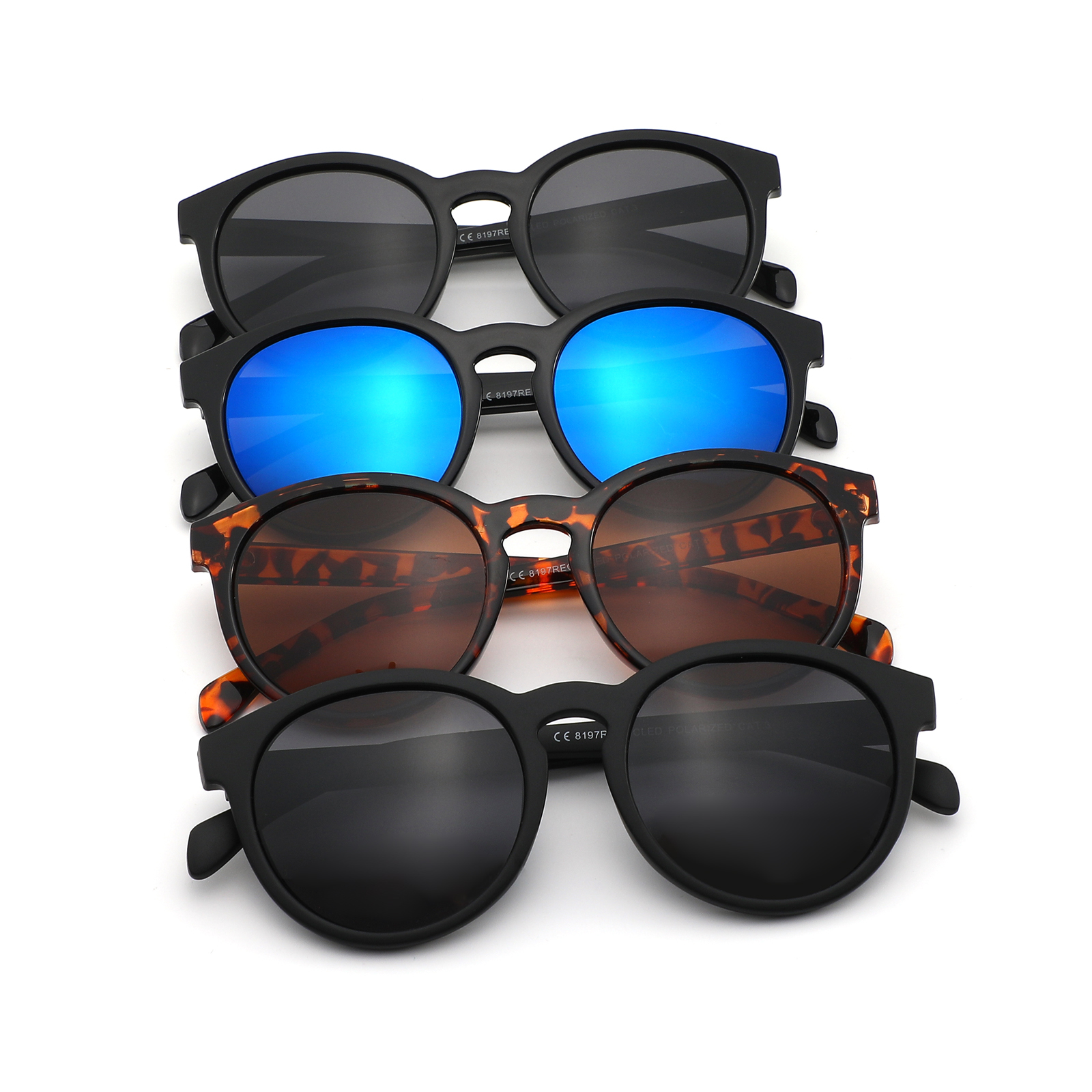 Polarisierte Sonnenbrille aus recyceltem Kunststoff