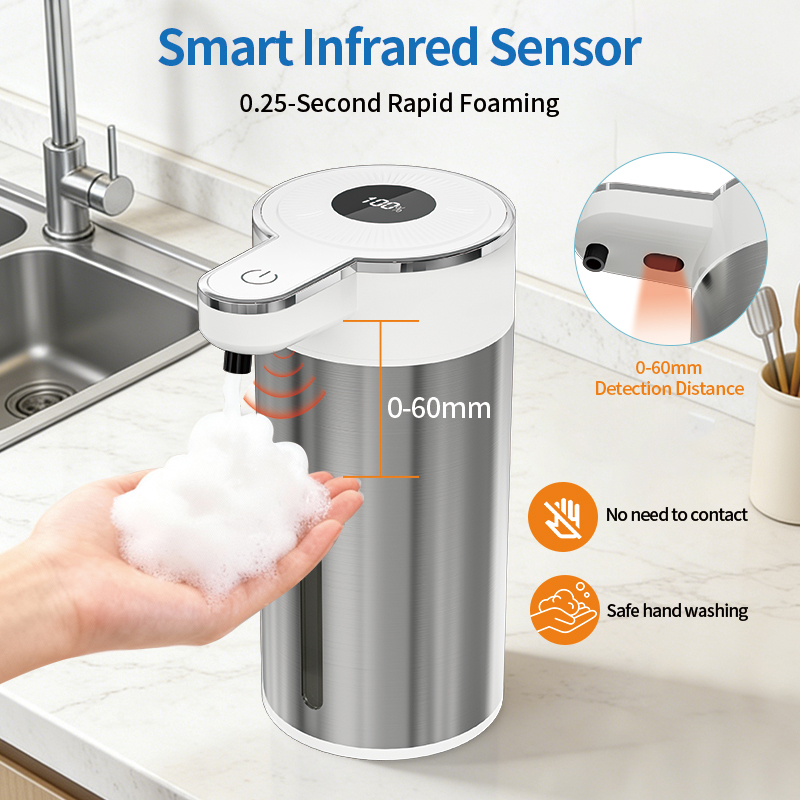 Touchless USB Rechargeable Foam Soap Dispenser 2