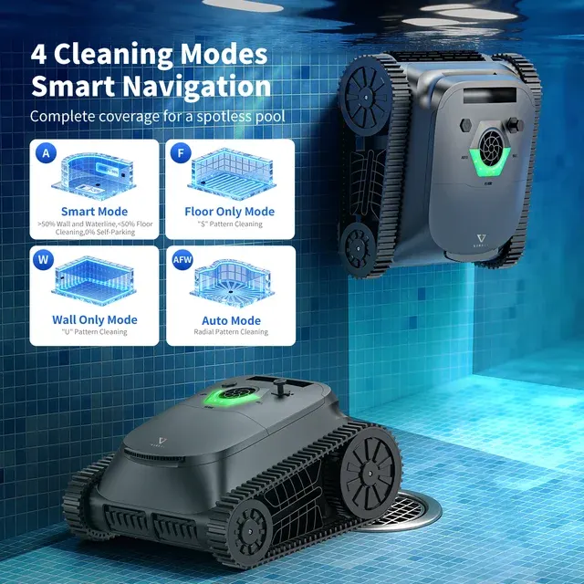 Update Vireal SP5 Roboter-Poolsauger Wandkletternder Roboter Geeignet für 3