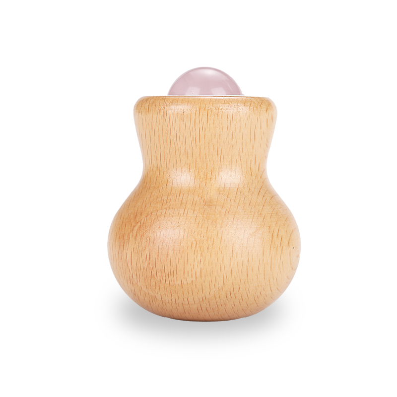 Wooden Gourd Guasha Massage Ball Jade Roller And 2