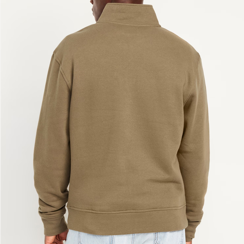 Men's Oversized Fleece Quarter Zip Sweatshirt 4