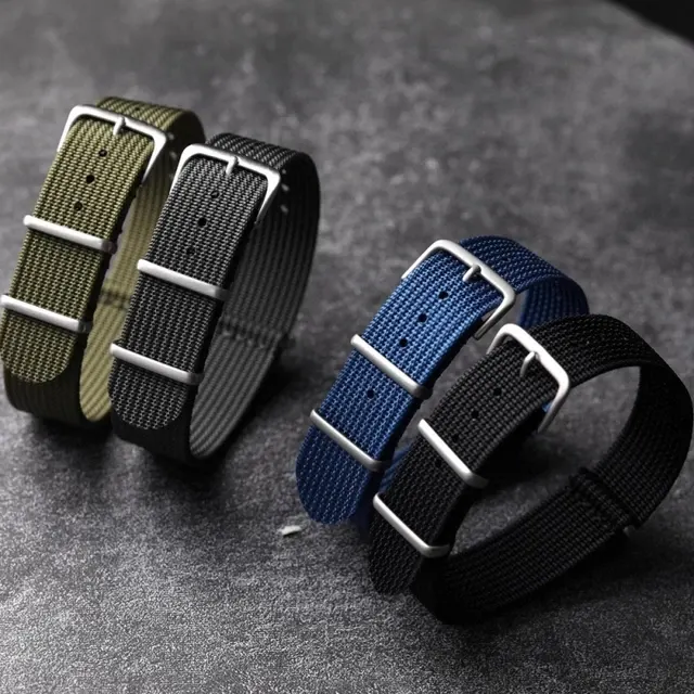 Ribbed Ballistic Nylon NATO Watch Strap 4