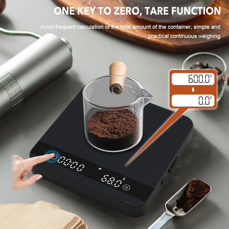 Mini-Espressowaage mit Timer, wiederaufladbar 3
