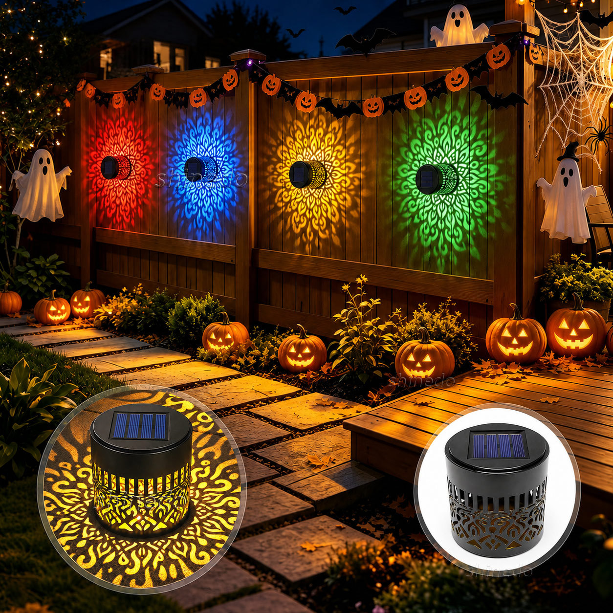 Led Solar Wall Washing Lamp Waterproof Outdoor Step