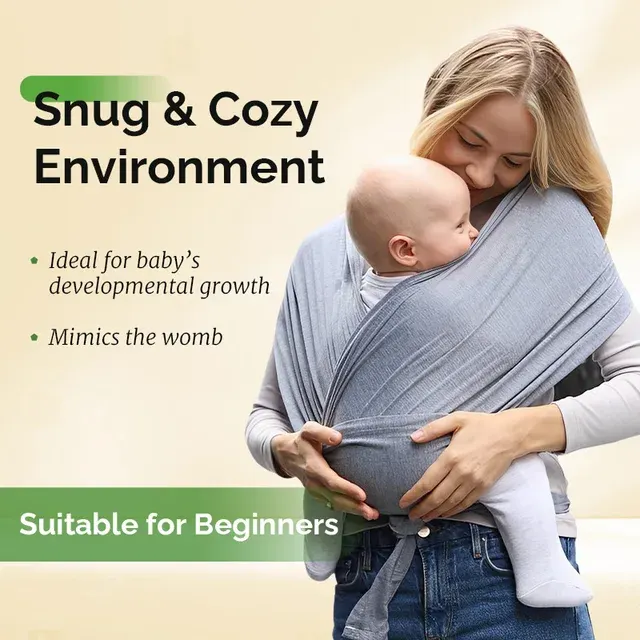 Cotton Baby Wrap Carrier, 0-36 Months 4