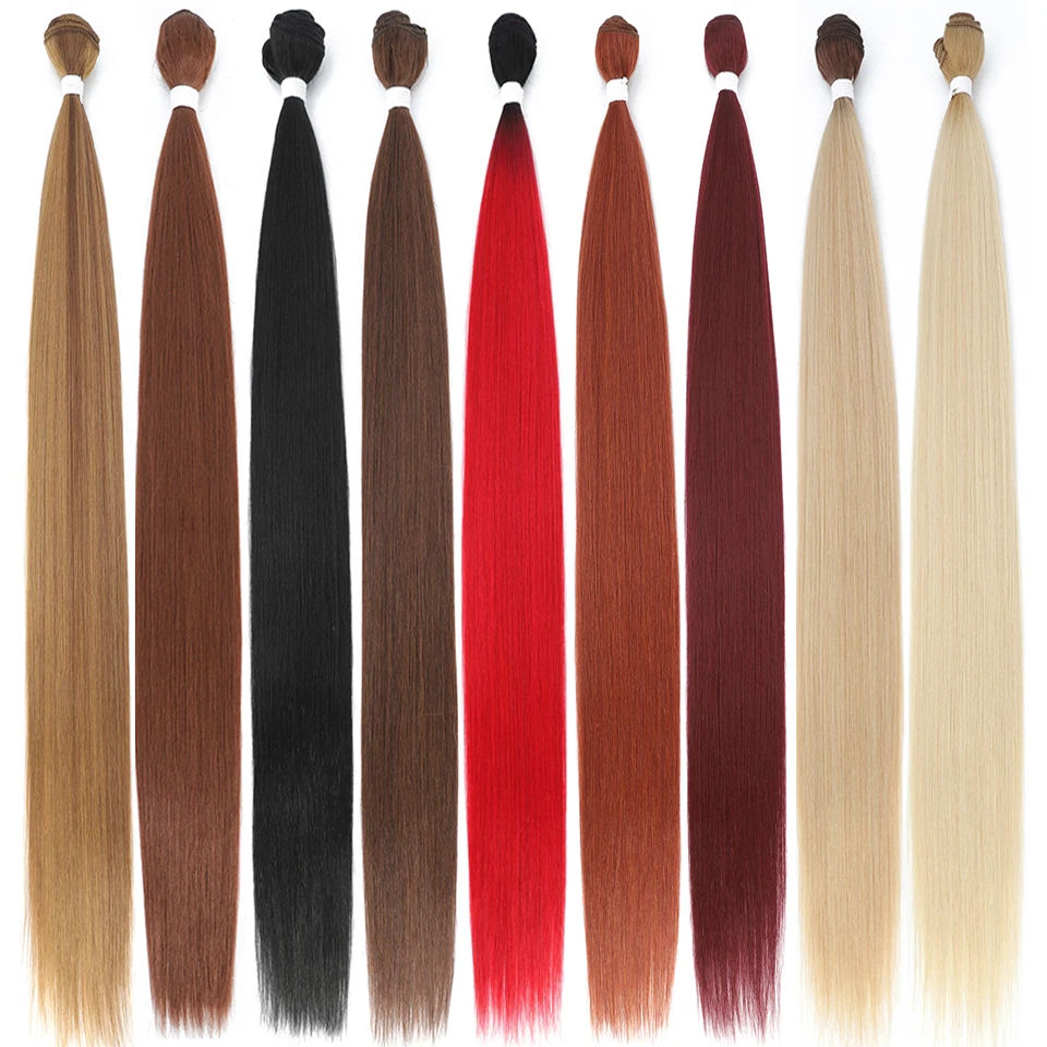 Gerade Haarbündel Verlängerungen Glattes Ombre-Haar Weben 91 4 2