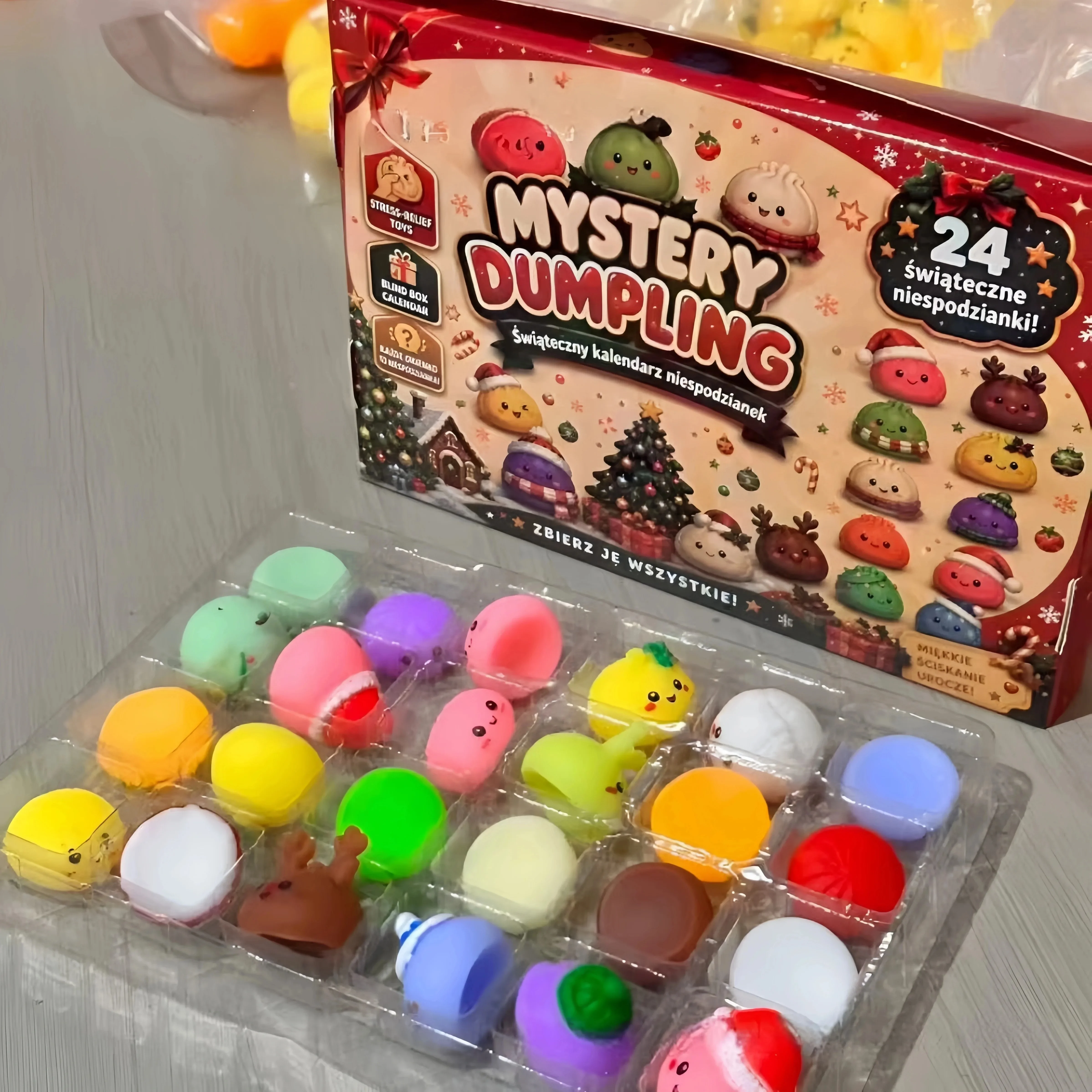Heißer Weihnachts-Adventskalender mit Squishies 24 Tage Countdown Adviento 3