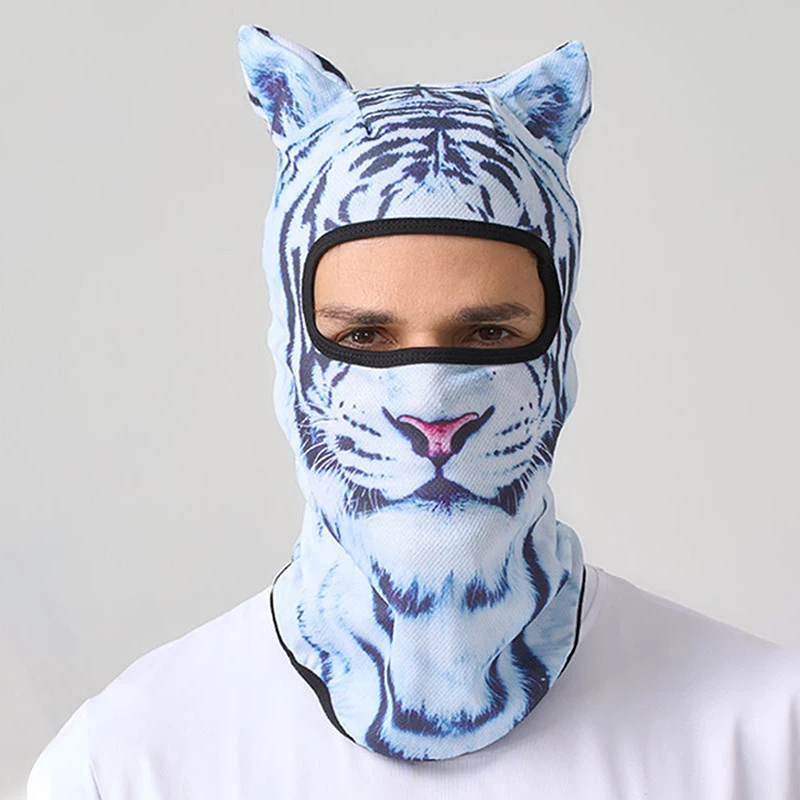 3D Katze Ski SturmhaubeTier Gesichtsbedeckung Vollgesichtshaube Maske Niedliche 4