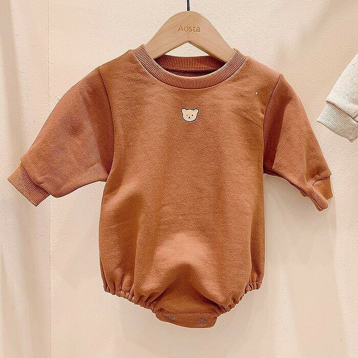 Cute Bear Print Sweatshirt Bag Fart