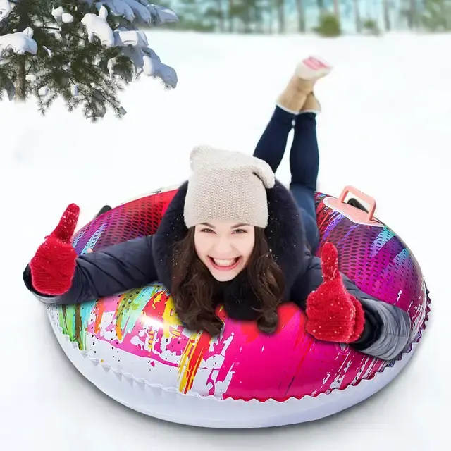 Aufblasbare Schneereifen für Erwachsene und Kinder Verdicktes PVC 4