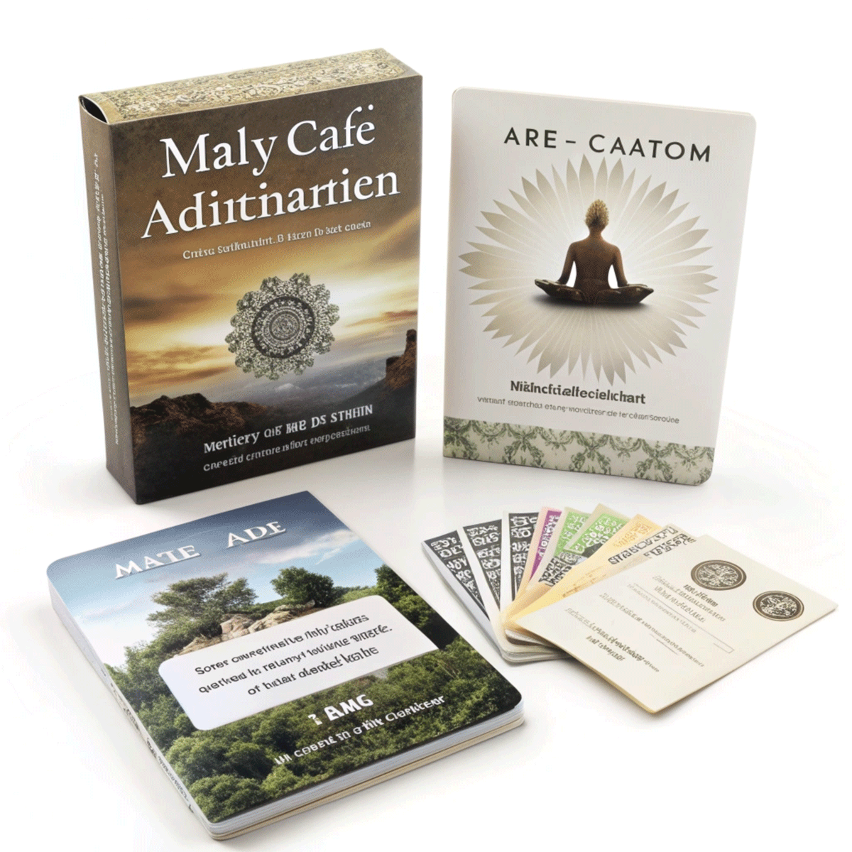 Printing Business Paper Cards Tarot Yoga Pose Mindful 3