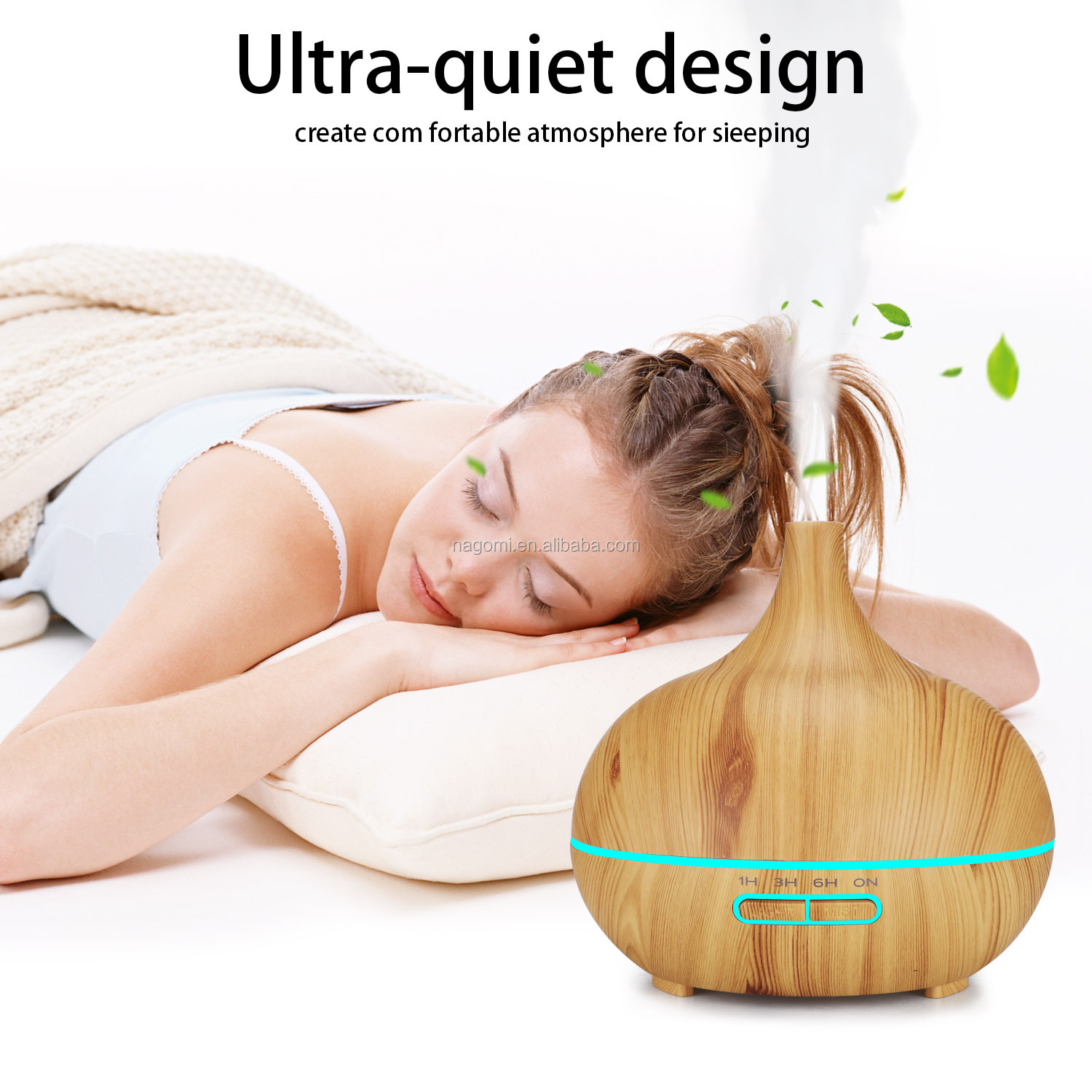 Onion-Shaped Aroma Diffuser 400ml LED 4