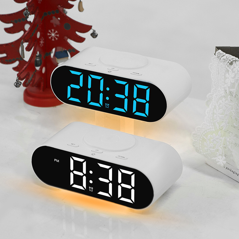 24-Hour Multifunction Smart LED Alarm Clock Neon With 2
