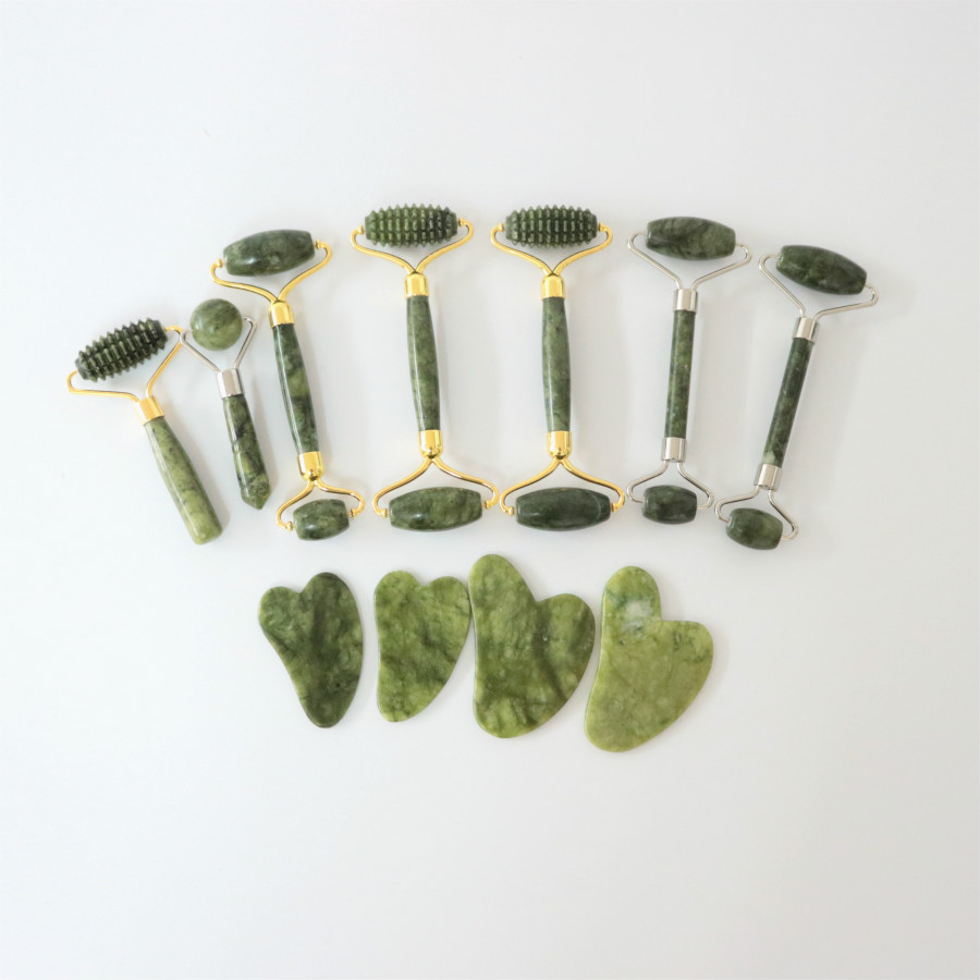 Private Label Genuine Natural Nephrite Facial Green Jade 2