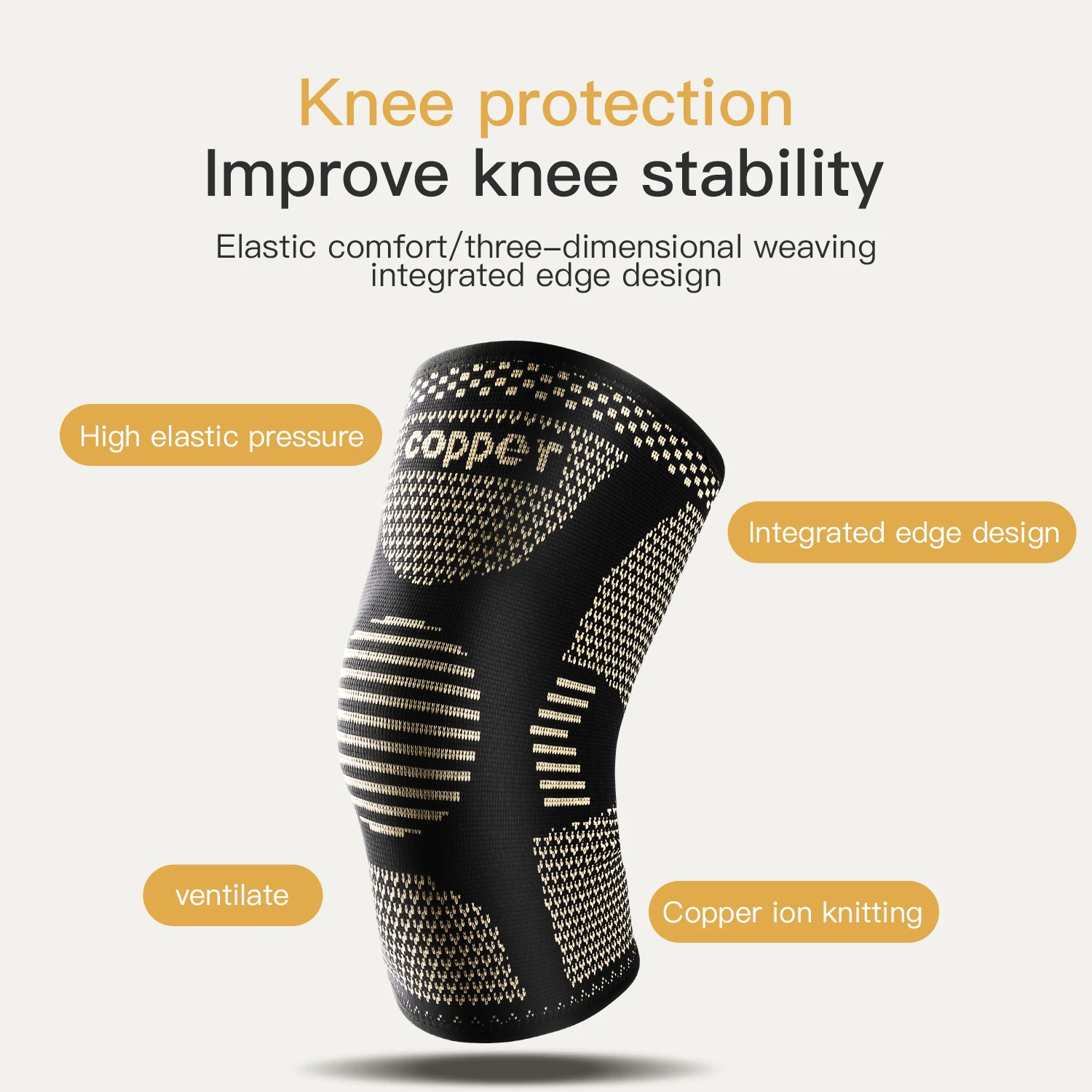 Copper Knee Sleeve for Arthritis Relief