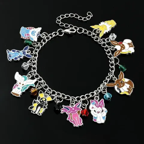 Anime Eevee Charm Bracelet for Women