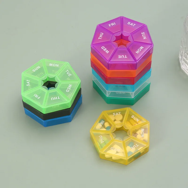 Portable 7-Day Pill Organizer Case 2