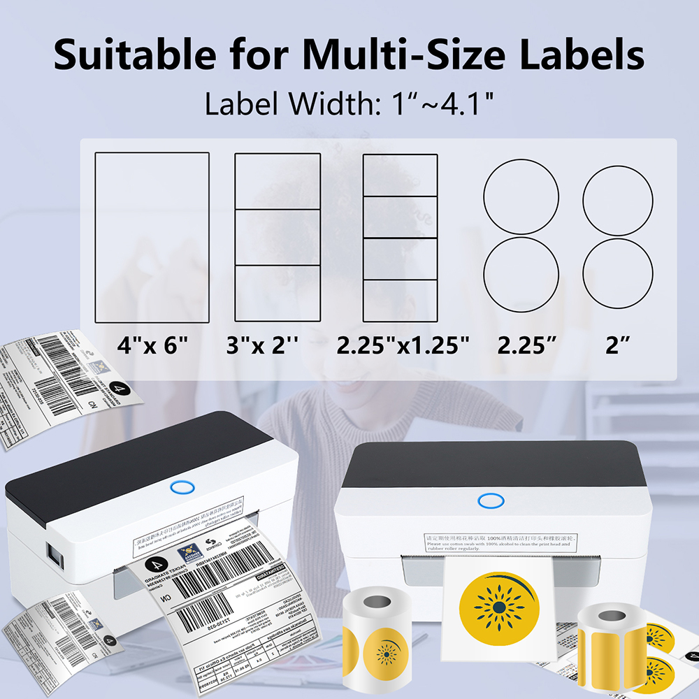 Xprinter XP-D463B BT USB Shipping Label Printer Address 3