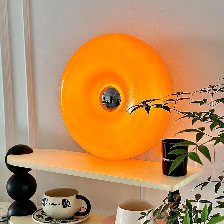 Nordic Donut Glas Tischlampe dimmbar 2
