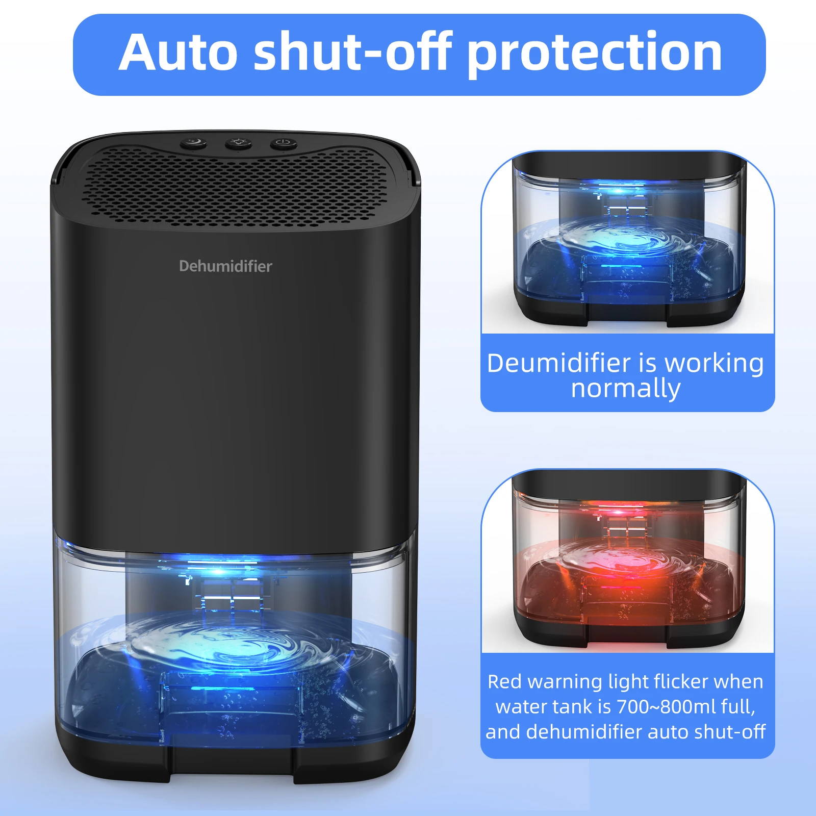 Portable 1000 ml Dehumidifier for Motorhomes 4