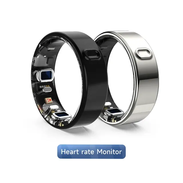 ECG EDA IP69 Smart Ring Fitness Tracker 1