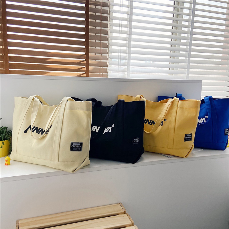 Large Eco Beach Tote Bag Canvas 2
