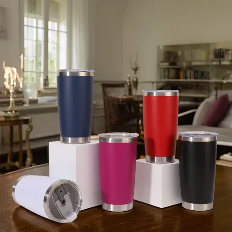 20oz Doppelwandiger 304 Edelstahl Isolierbecher Wärme- und Kälteerhaltung