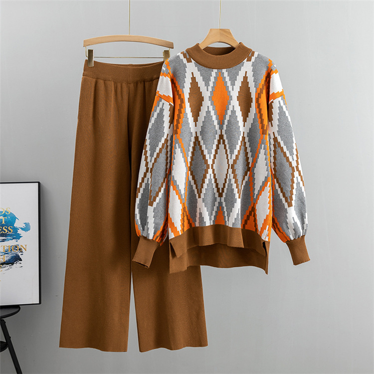 Oversized Sweater and Wide Leg Pants Set