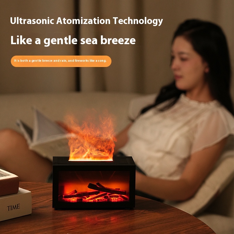 USB Volcano Aroma Diffuser 3D Flame 140ml Air