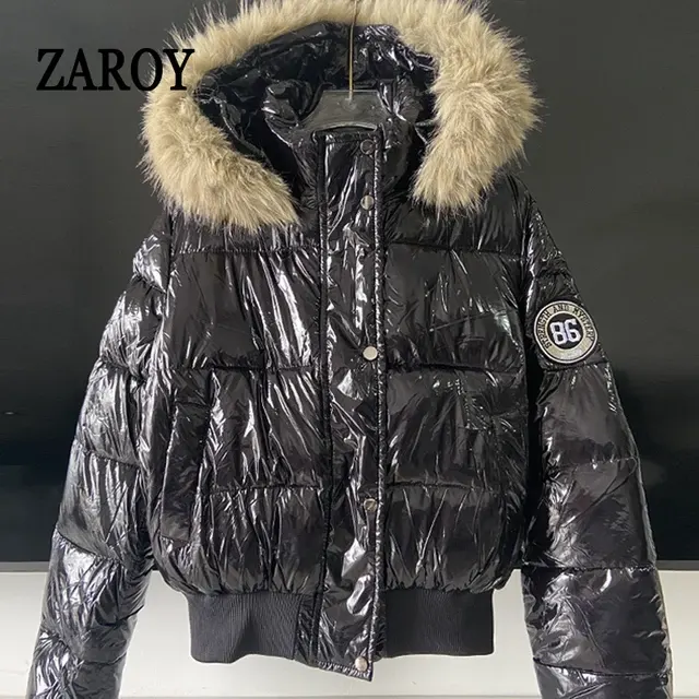 Women's Hooded Faux Fur Jacket 4