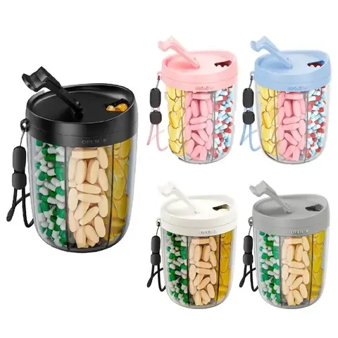 6-Compartment Pill Dispenser