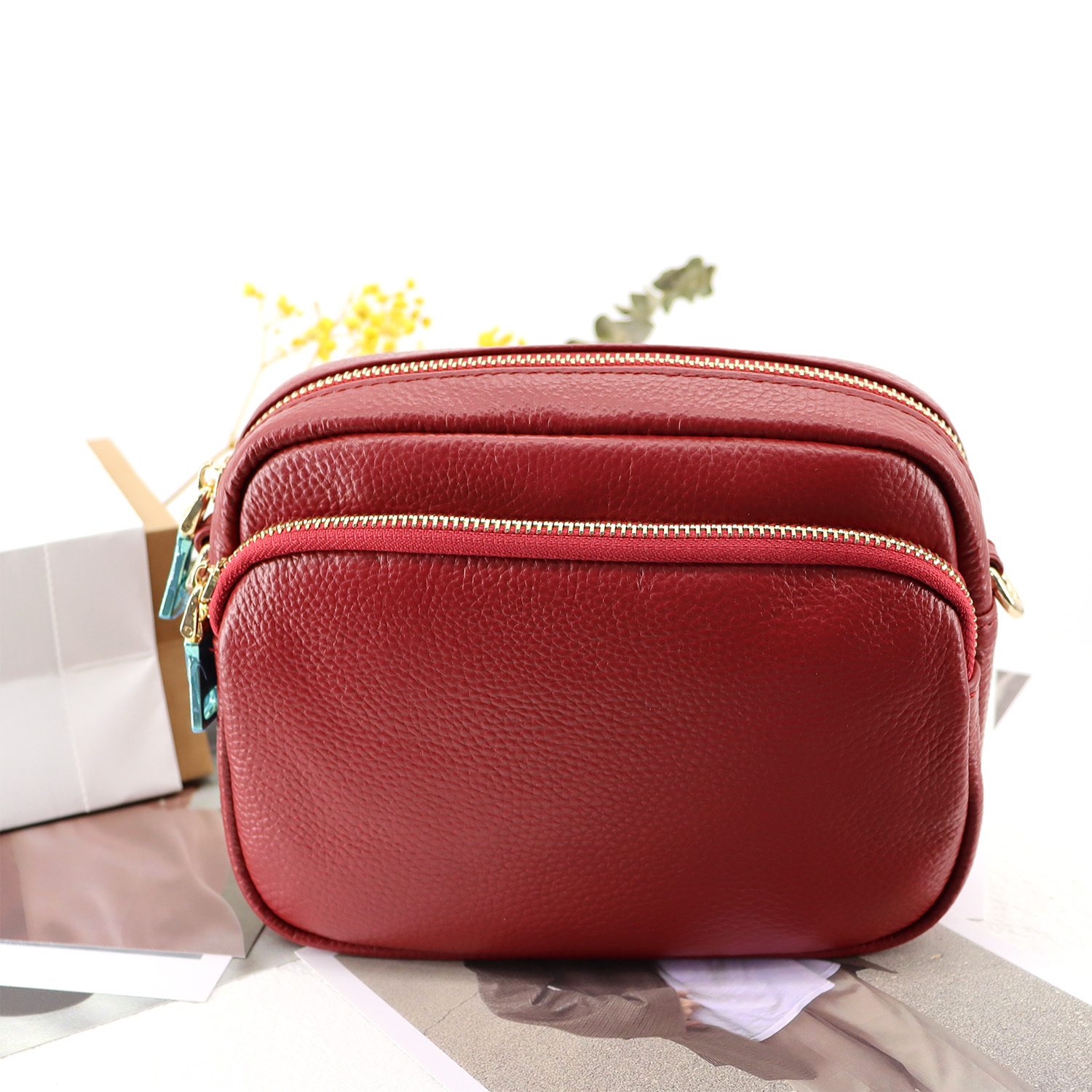 Women's Leather Crossbody Shoulder Bag 4